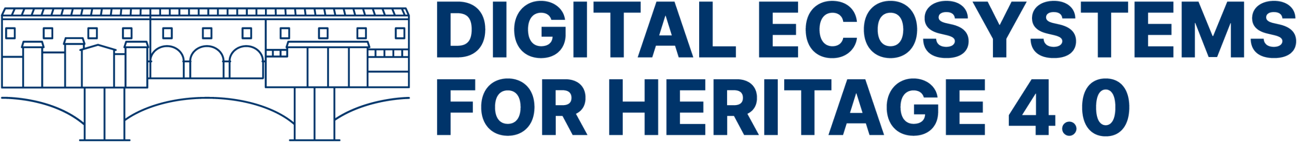 Logo: Digital Ecosystems for Heritage 4.0. Artificial Intelligence, Values and Risk Assessment for Conservation